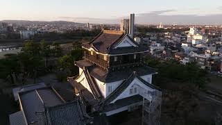 岡崎城　ドローン撮影　castle tour