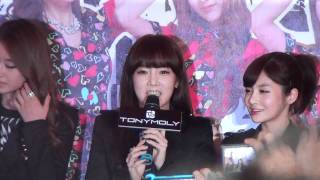 Fancam 111213 T-ara 自我介紹