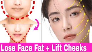 Lose FACE FAT Naturally, Lift SAGGY CHEEKS, VShape Face Exercises to Lift Face #vshape#chubbycheeks