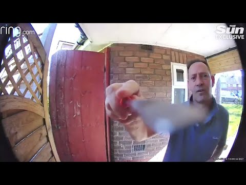 Neighbor Gets Instant Karma for Trying to Destroy Ring Doorbell