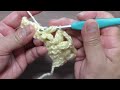 かぎ編み模様 31 変り玉編み【かぎ針編み】編み図・字幕解説 crochet cluster stitch crochet and knitting japan