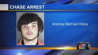 Topeka man arrested following early morning chase