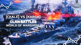 WOWS CLAN BATTLES TIER X / CKALE vs KARGA /World Of Warships 2021 #wows #worldofwarships #gaming