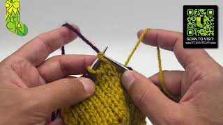 Right-Leaning Crossed Double Decrease in Double-Knitting — A Sockmatician Tutorial