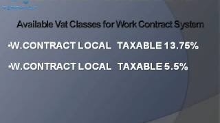 Work Contract Entry for VAT Return.avi