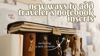 5 ways how to add 3+ inserts to traveler's notebook 📚 no overhang with my new favorite setup!