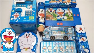 My Latest Doraemon Stationery Collection, Pencil Box, Stationery Set, Piggy Bank, Geometry Box