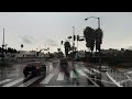 Rainy Los Angeles - Sunset Strip to Downtown - Scenic Drive 4K HDR