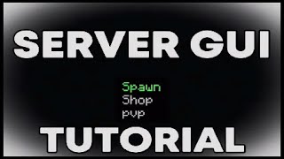 Minecraft Bedrock | How to make a server gui | UPDATED*