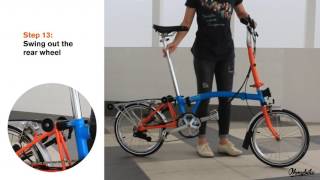 How to fold and unfold a Brompton R type