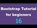 Bootstrap Tutorial for Beginners - 16 - Dropdown