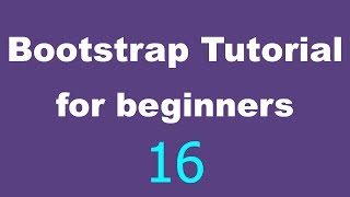 Bootstrap Tutorial for Beginners - 16 - Dropdown