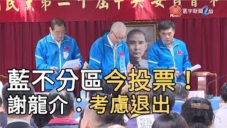 藍營不分區今投票！ 謝龍介：考慮退出不分區｜寰宇新聞20191116