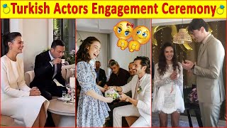 Turkish Actors and Actresses Engagement Ceremony😍🥰️❤️️ Turkish Drama | Turkish series