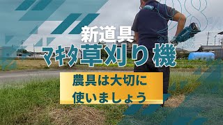 新兵器マキタの草刈り登場！嫌いな草刈りだけどマキタでご機嫌　草刈りとホンダサラダのオイル交換メンテナンスで畑のパワーアップ計画　no43 のりちゃん農園です！2024 10 27～11.2　♯家庭菜園