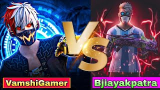 VamshiGamer VS Bjiayakpatra || 1 VS 1 || Full Mass Gameplay|| Free Fire Max Custom||