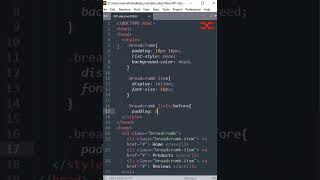 Breadcrumbs | HTML CSS