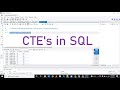 *** CTE (Common Table Expression) in SQL | WITH Clause | Advanced SQL | Online Session