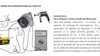 BANCO DE PRUEBAS DE REGULADOR ALTERNADOR Y DIODERA