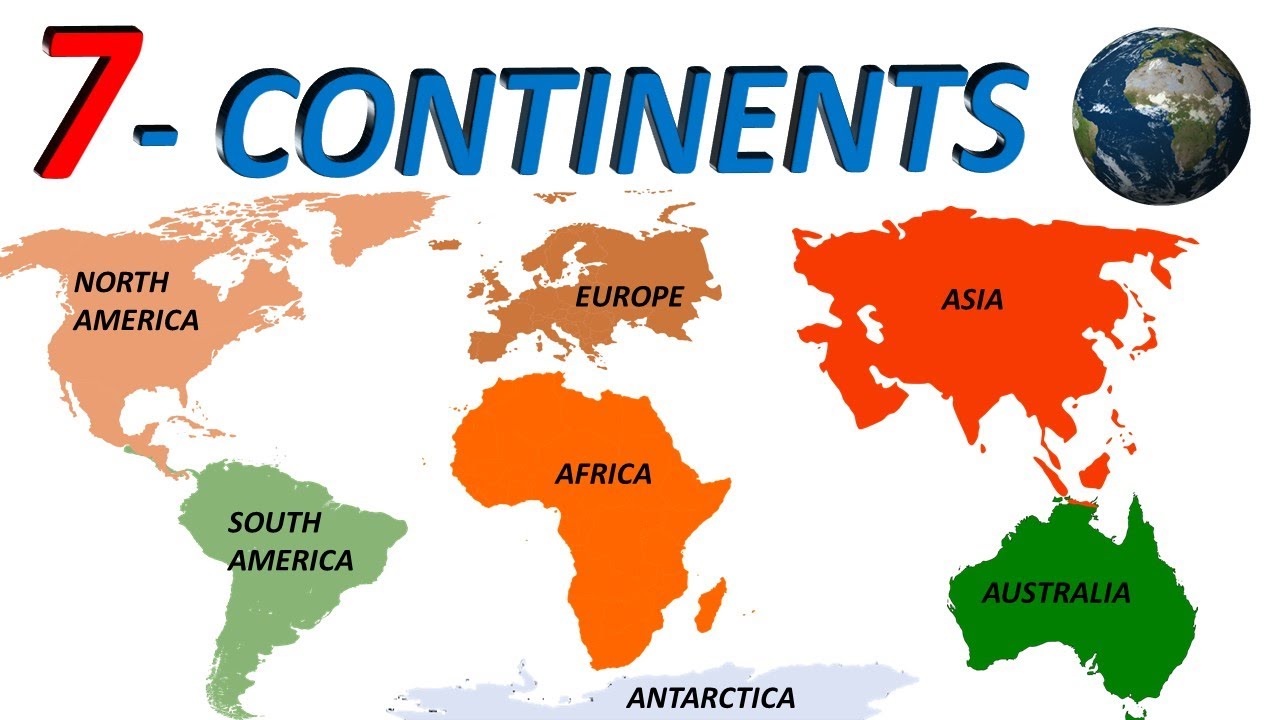 Seven Continents Of The World | 7 Continents Of The World | Continents ...