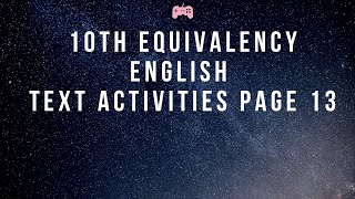 10TH EQUIVALENCY ENGLISH