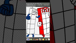 Numberblocks 1 obsession to help NB 2 who is sick - Numberblocks Fanmade Coloring Story#shorts