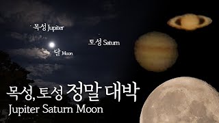 [토성과 목성] 시상이 아주 좋았던 날 | Nikon P1000_Jupiter Saturn Moon