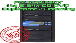 Produplicator 1 to 5 24X Burner CD DVD Duplicator / Unboxing