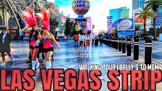 【4K⁶⁰】 LAS VEGAS STRIP || WALKING TOUR BALLY'S TO MGM FEBRUARY 2021