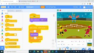 Scratch programming - Baseball game animation