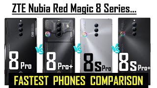 Nubia Red Magic 8 Pro VS 8 Pro+ VS 8s Pro VS 8s Pro+ || Nubia red magic 8 series comparison