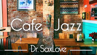 Cafe Jazz 😊 12 HOURS Smooth Jazz Instrumental Music for Cafe, Restaurant, Work, or Study