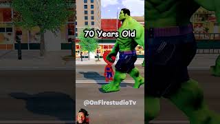 Age Evolution - Hulk from 4 to 999 years with Spiderman 👍👍 #animationmeme​ #spiderman​ #spidey​