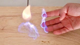 HOW TO HOLD FIRE WITHOUT BURNING YOURSELF - FIRE EXPERIMENT