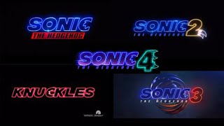 ALL sonic movie logos 1,2,3,4 and knuckles