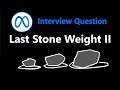 Last Stone Weight II - Leetcode 1049 - Python