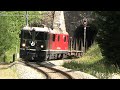 Rhätische Bahn / Grün und Chrom / Güterzüge am Albula Juli 2024