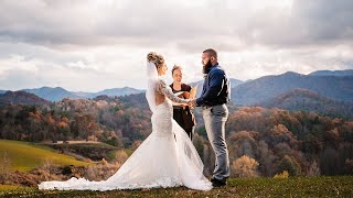 Elopement Video at the Ridge in Marshall, NC | Elope Outdoors | Brittaney + Brandon