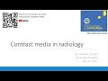 I. Radiology lecture - Contrast media