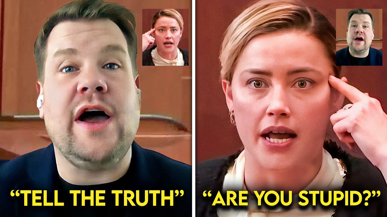 James Corden EXPOSES Amber Heard’s LIES About Johnny Depp Attacking Her