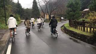 石見銀山へ自転車移動