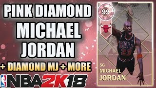 NBA 2K18 PINK DIAMOND MICHAEL JORDAN AND DIAMOND MICHAEL JORDAN IN NBA 2K18 MYTEAM