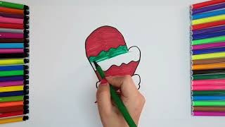 How To Draw Cartoon Santa Claus //  Santa's glove