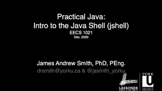 Practical Java: The Java Shell (jshell) on macOS.