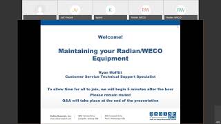 Maintaining Your RADIAN and WECO Equipment