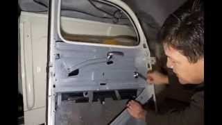 1938 Ford door glass installation and removal with original window regulator