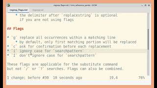 Vim regexp: Flags