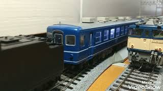 【鉄道模型】16番（HO）/天賞堂D51-498＋KATO12系客車5両運転!!高崎車両センター（現　ぐんま車両センター）の車両を並べてみました！