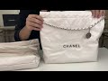 chanel香奈儿2022最新款 22bag 垃圾袋白银配色 真假对比 开箱测评 咨询➕v yyg sss