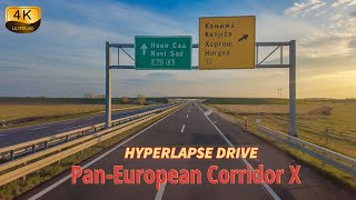 【4K】HYPERLAPSE Drive - From Horgoš to Novi Sad in 6 minutes